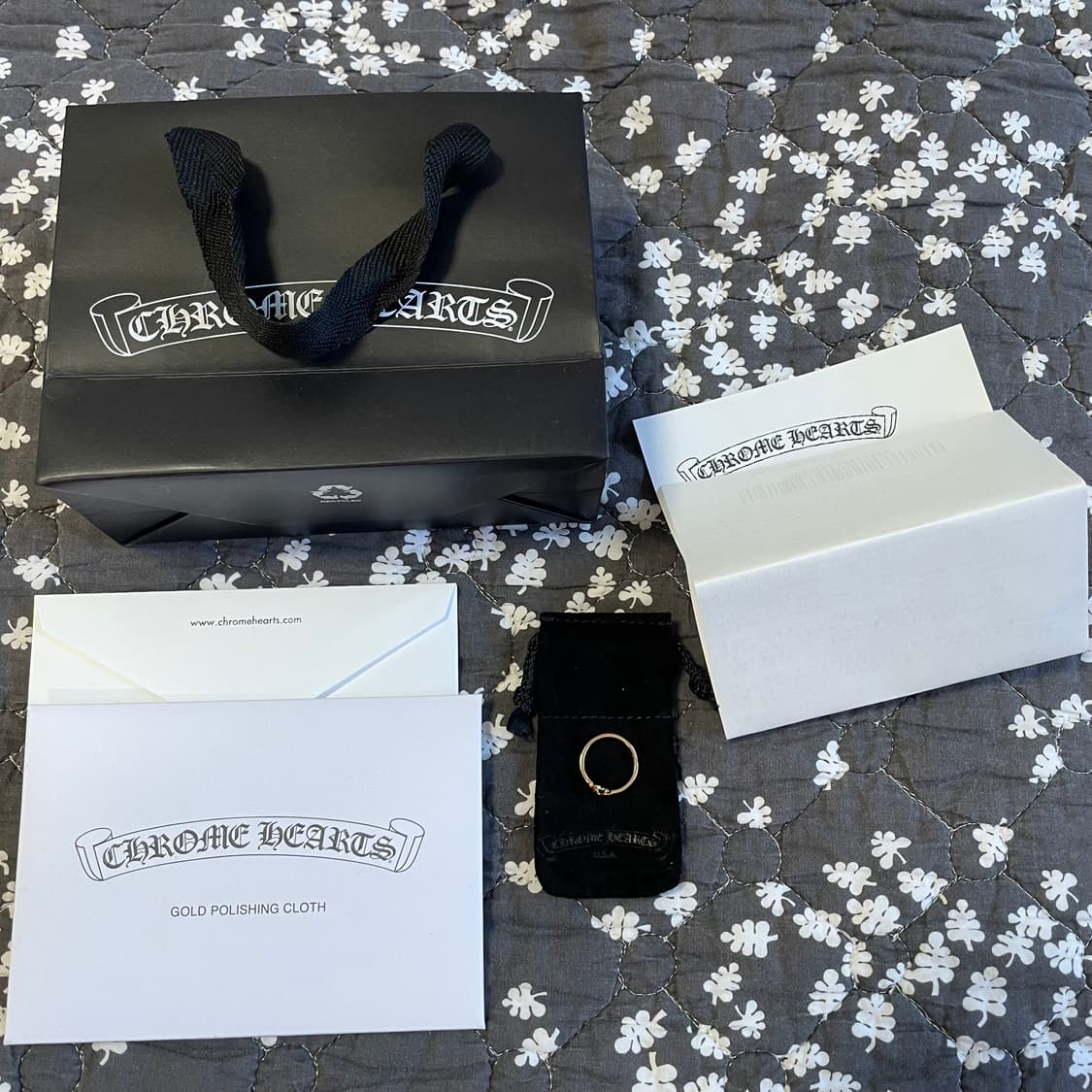 [us5] 크롬하츠 CH 플러스 버블검링 22k 골드  상품이미지4