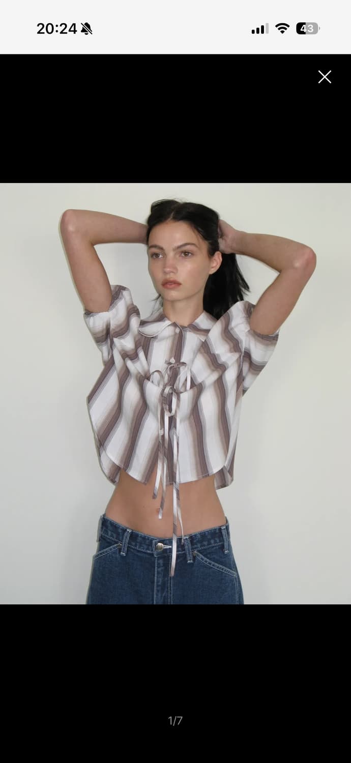 파르티멘토우먼 리본블라우스 상품이미지1