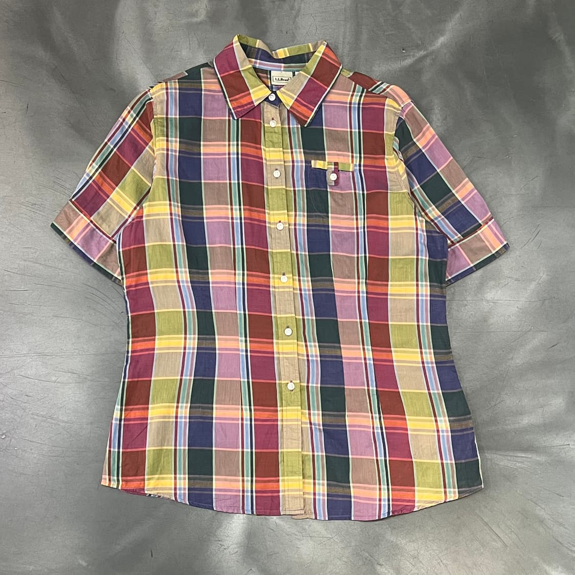  엘엘빈 체크 하프 셔츠 y15940 상품이미지1