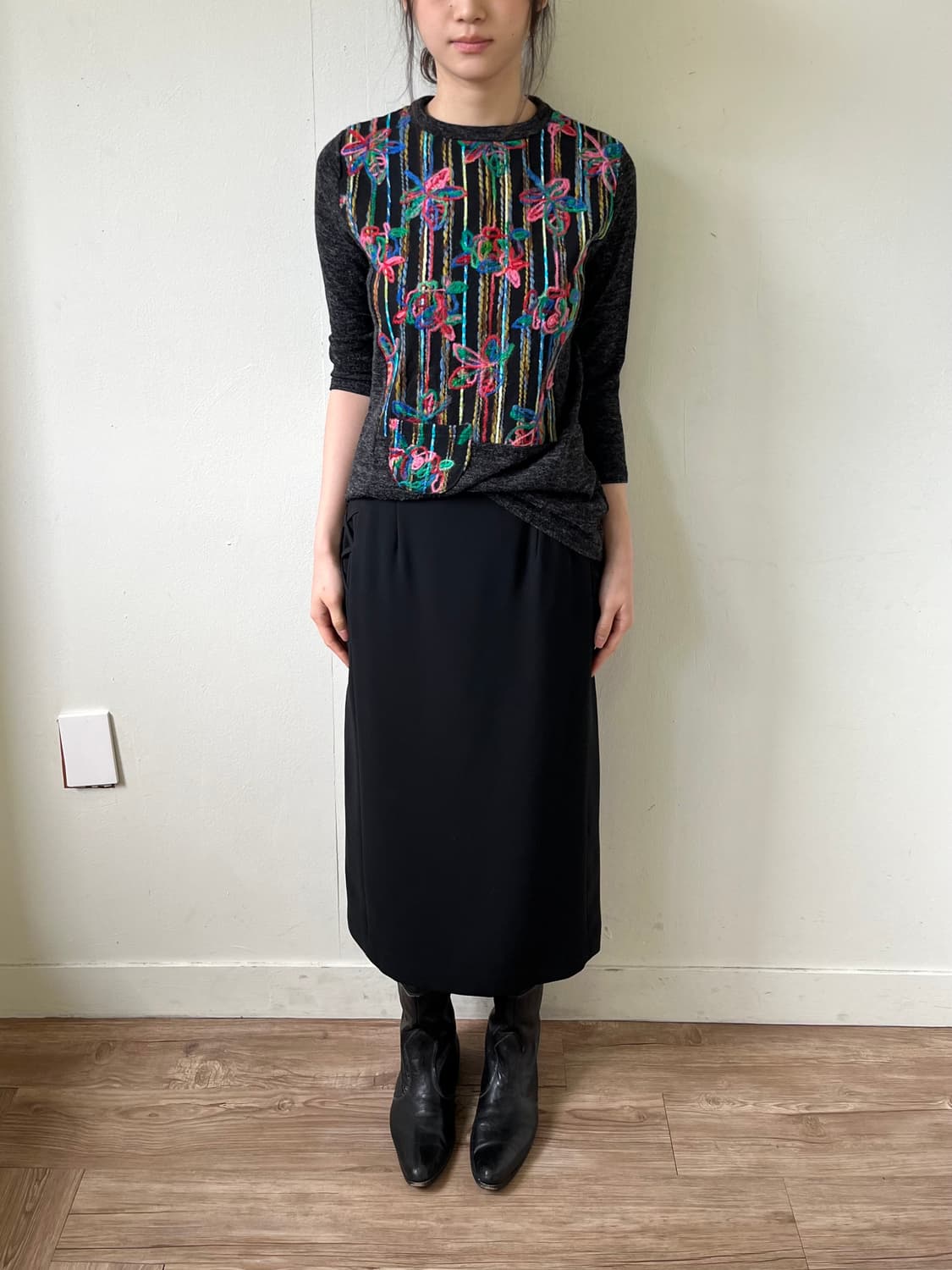 VENIE 플라워 탑 상품이미지8