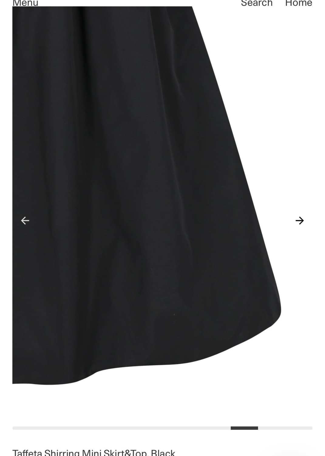 아모멘토 Taffeta Shirring Mini Skirt&Top 상품이미지6