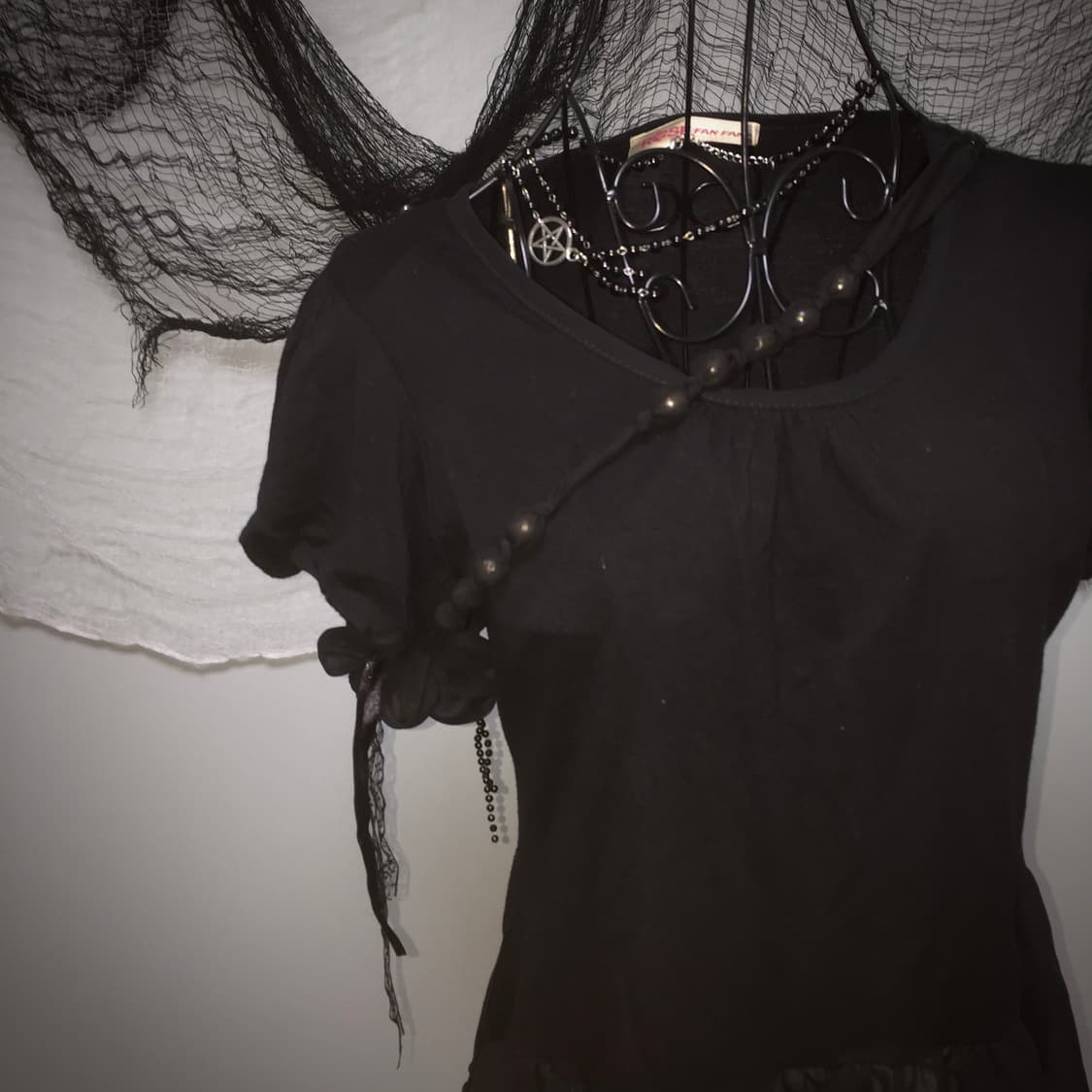 ROSE Fan Fan flower detail frill T 상품이미지9