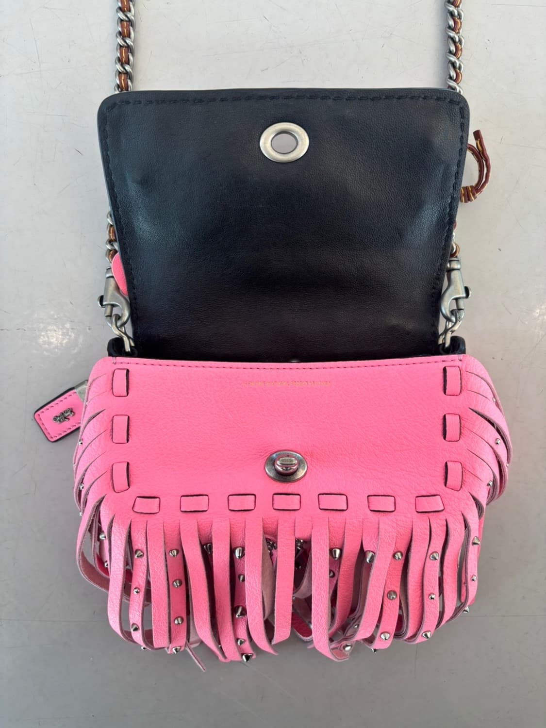 Coach Mini Fringe Leather Bag 상품이미지7