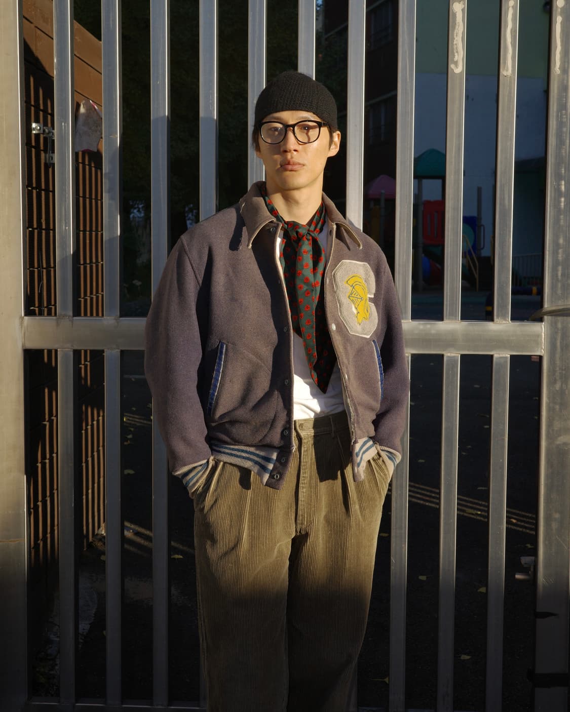 50‘s 리버시블 디스트레스드 레터맨 자켓 상품이미지9