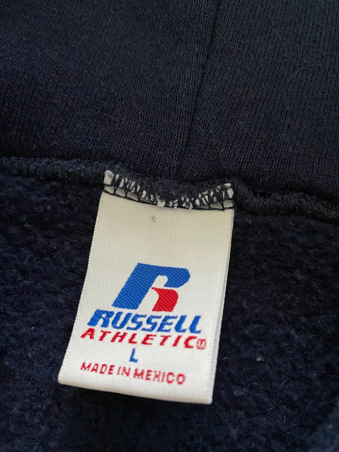 (L) 00s 빈티지 러셀 후드집업 네이비 상품이미지3