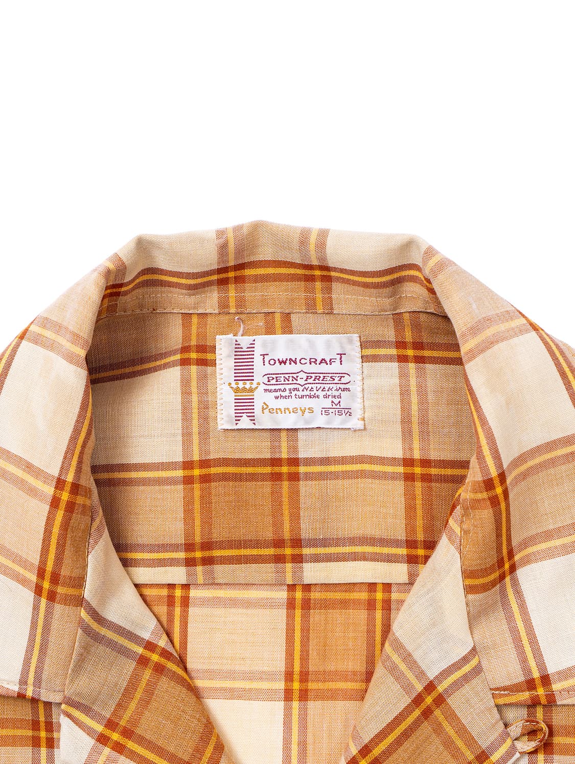 60s Towncraft Loop Collar Check Shirt 상품이미지2