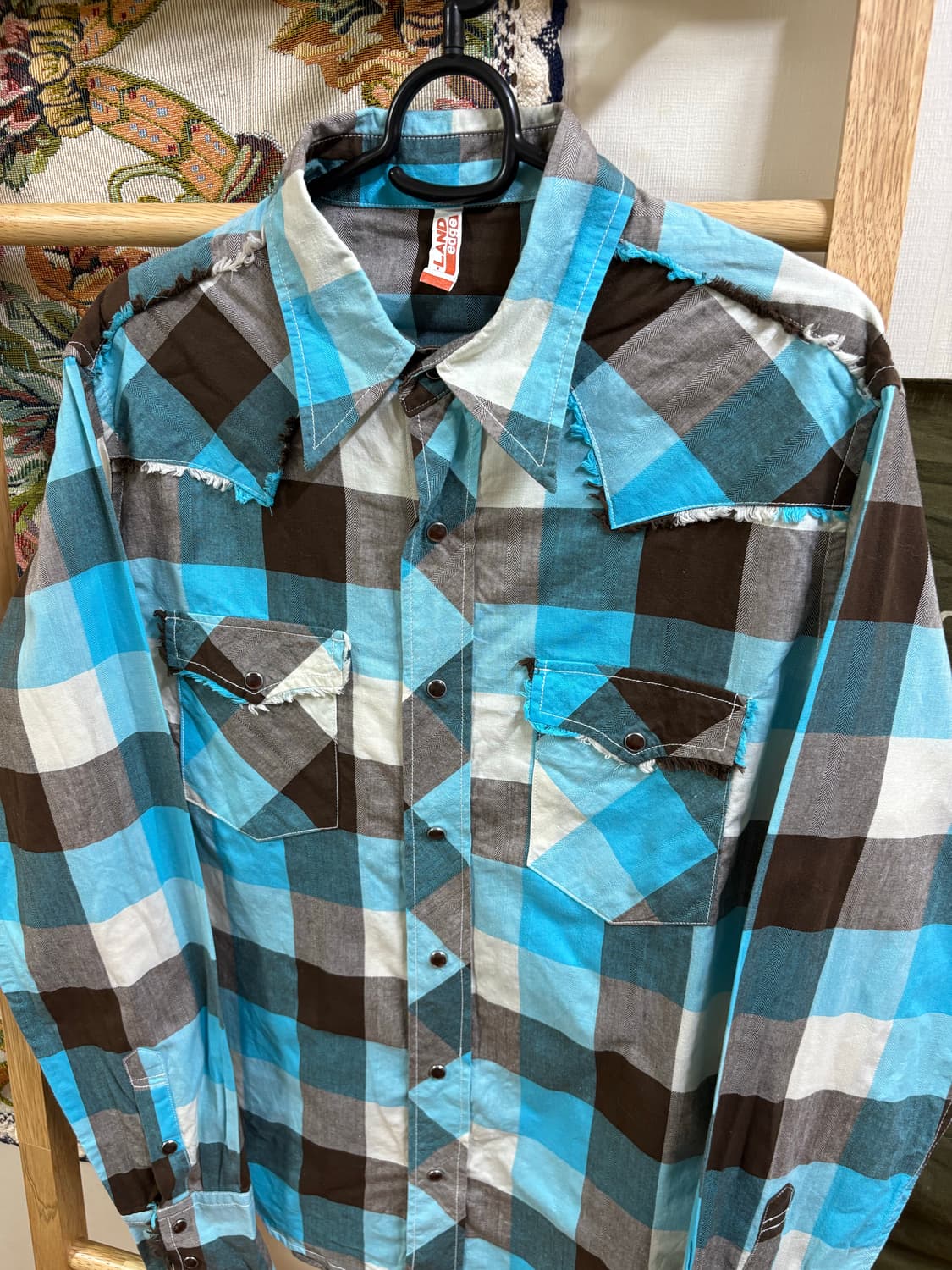 Gland edge 그런지 y2k 체크 셔츠 상품이미지2