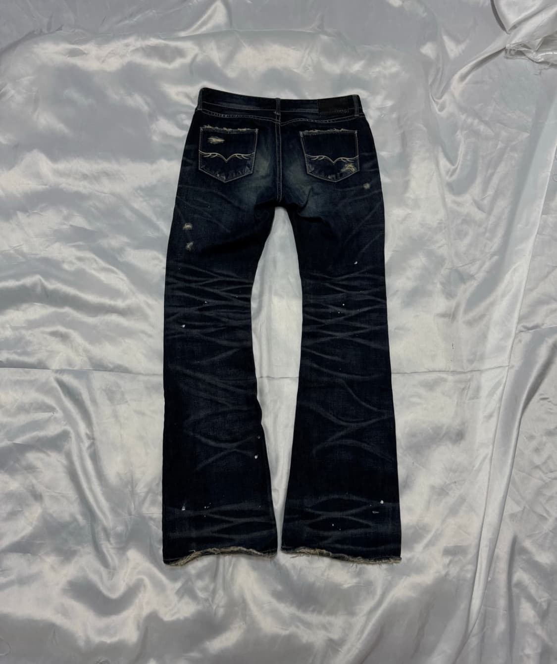 Fuga pierced distressed boots cut denim 상품이미지2