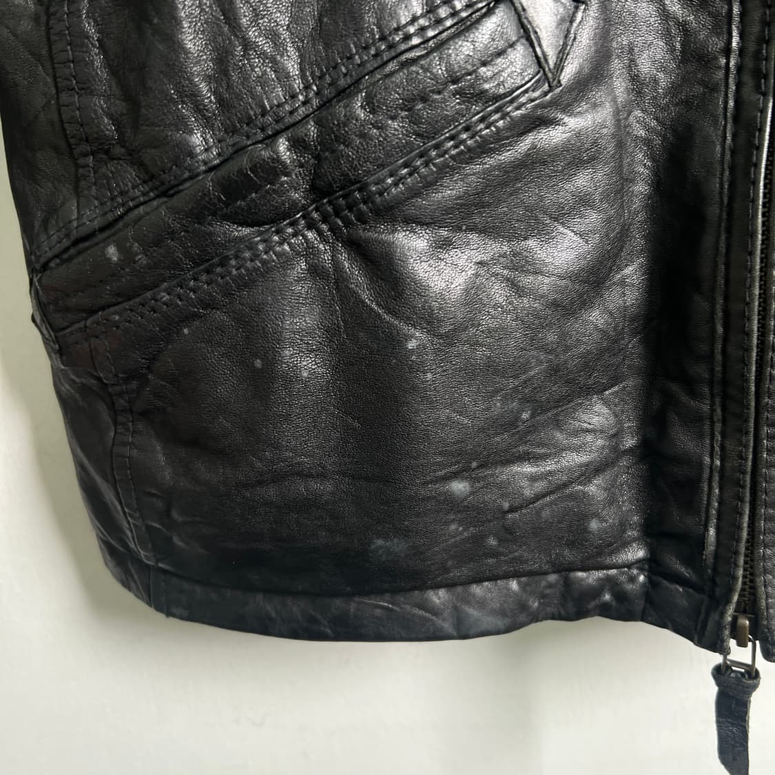 Avirex 아비렉스 멀티 포켓 블랙 양가죽 자켓 L 상품이미지9