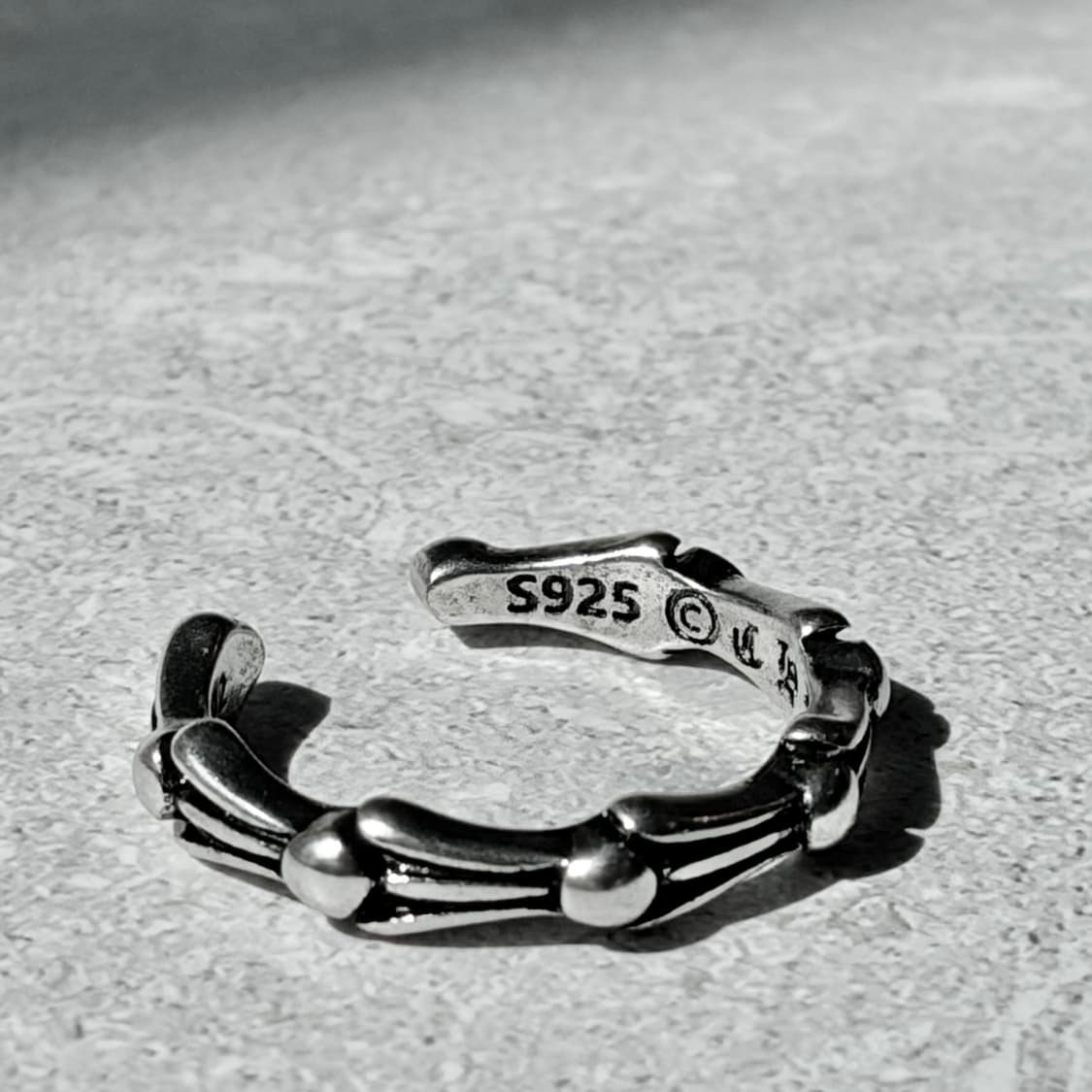 Oribell 크롬 조인트 링크 925실버 오픈링 슬림 반지 상품이미지7