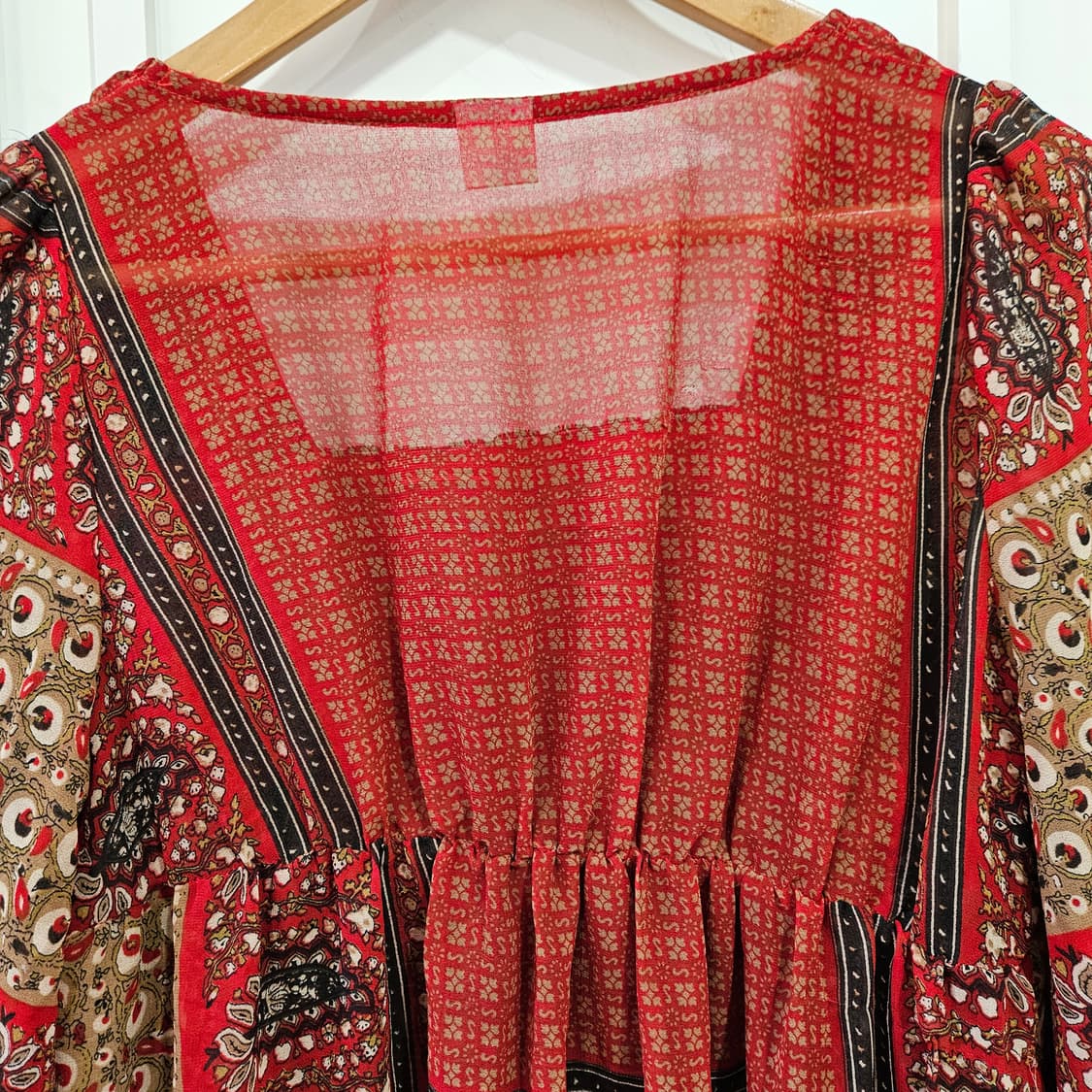 엑시즈팜(Axes femme) 보헤미안 페이즐리 쉬폰 원피스 상품이미지7