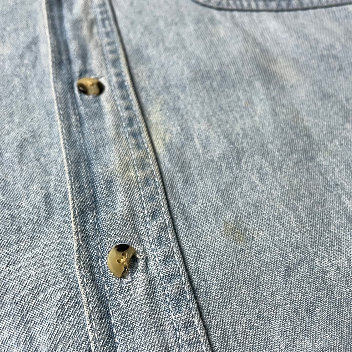 PRAIRIE MOUNTAIN 빈티지 코튼 데님 셔츠 A00590 상품이미지4