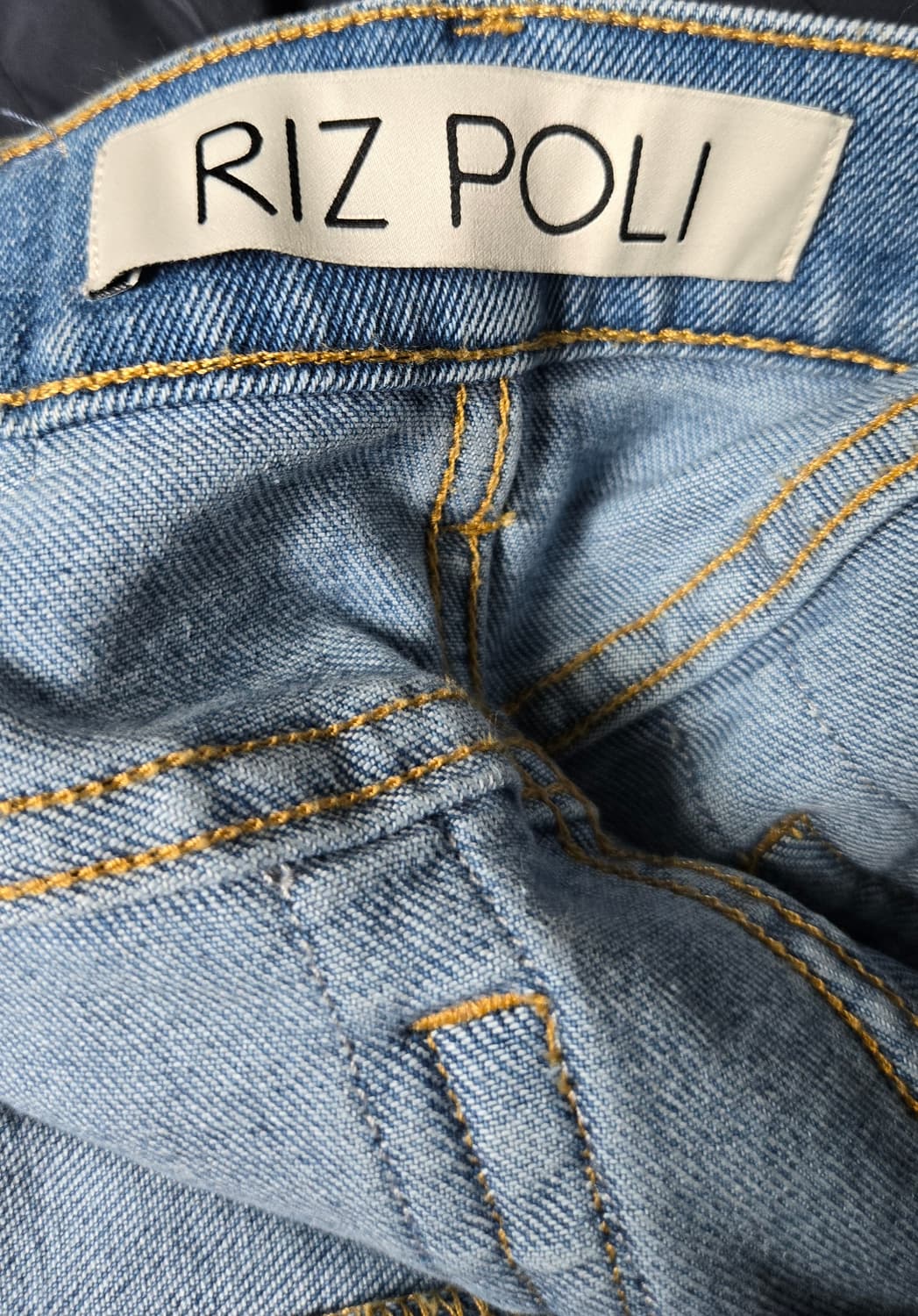 RIZ POLI 리즈폴리 텍스쳐 데님팬츠 상품이미지8