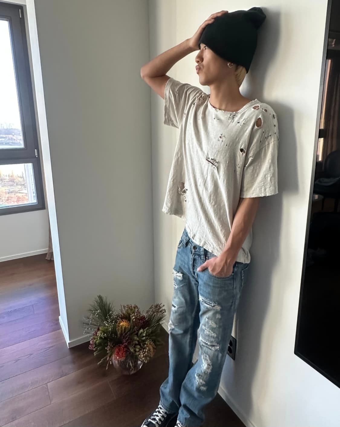 yuremane distressed tee 상품이미지2