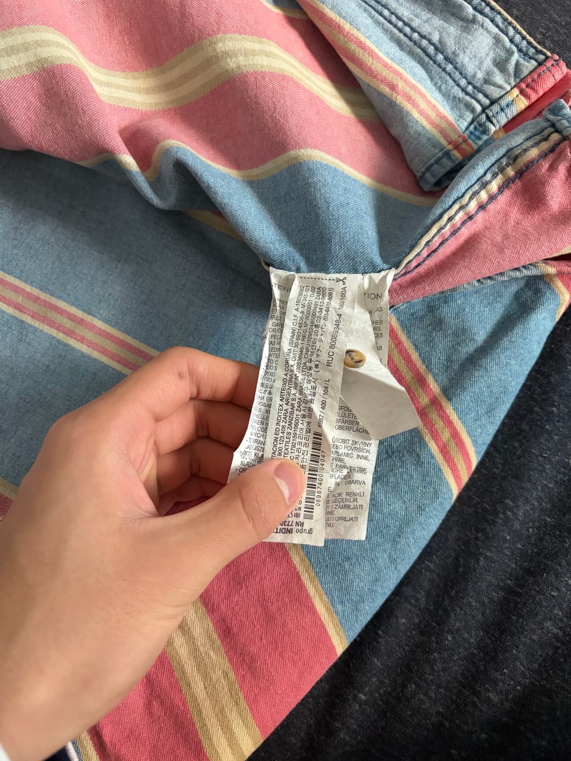 착샷O) 자라 솜사탕바 셔츠 상품이미지3