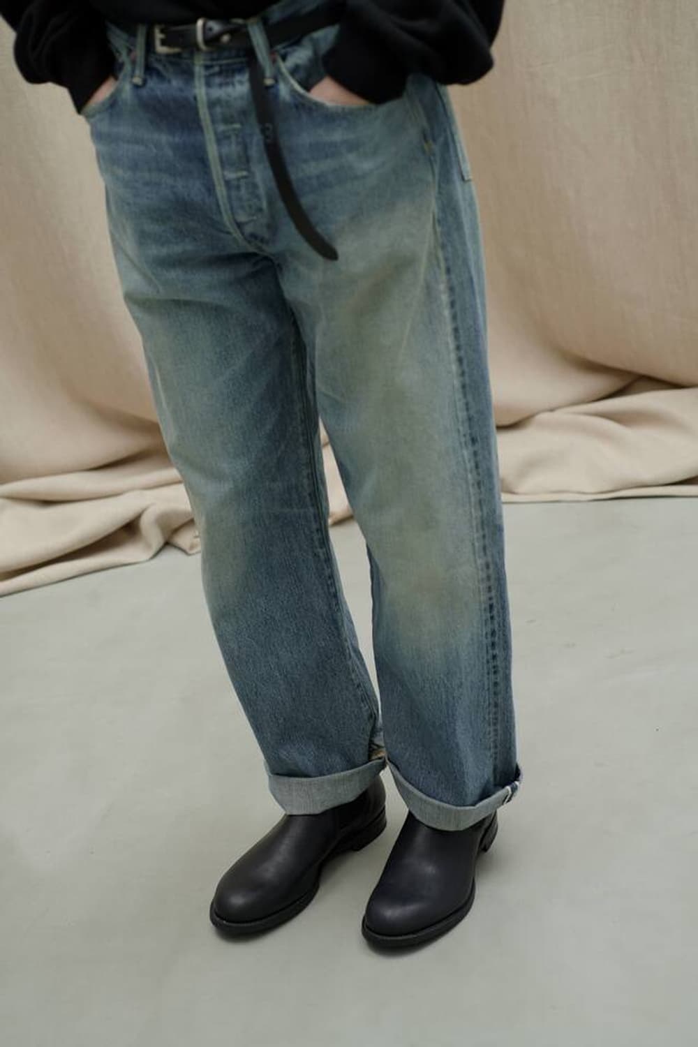 요코사카모토 24AW 셀비지 스트레이트 데님 팬츠 L사이즈 상품이미지7