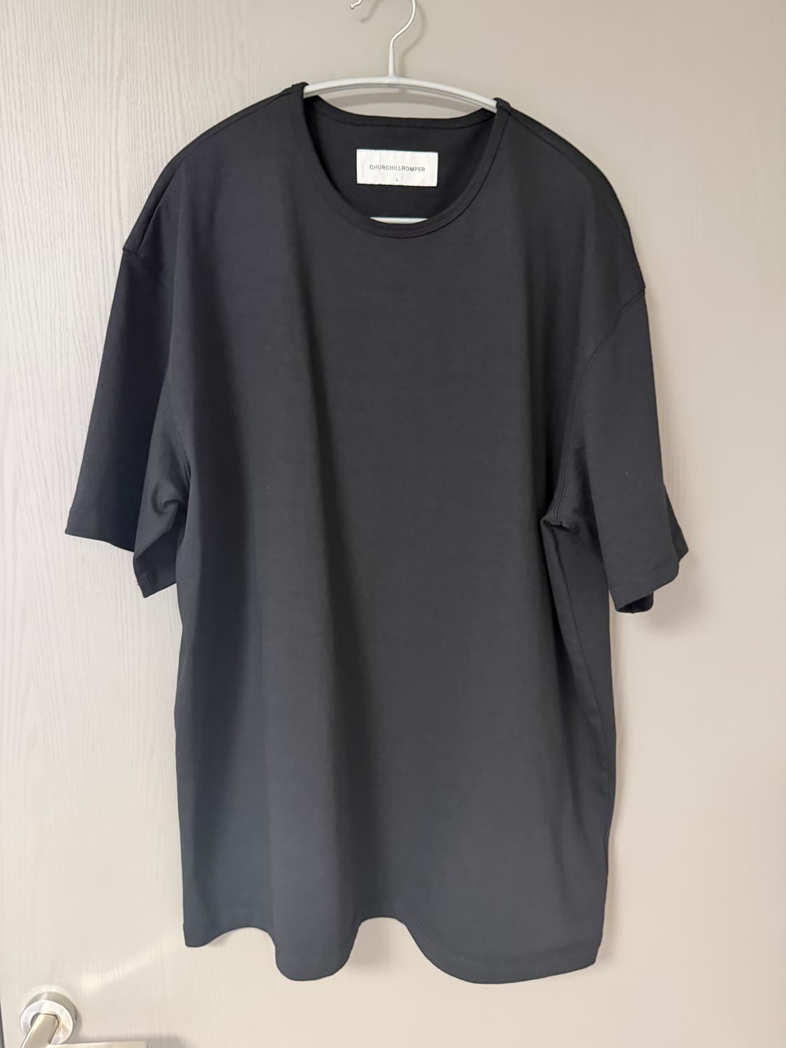 <새상품>처칠롬퍼 컴포트 티셔츠 블랙 L 상품이미지3