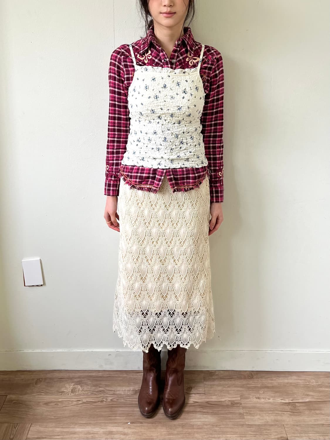 GRL 플라워 부클 탑 상품이미지8