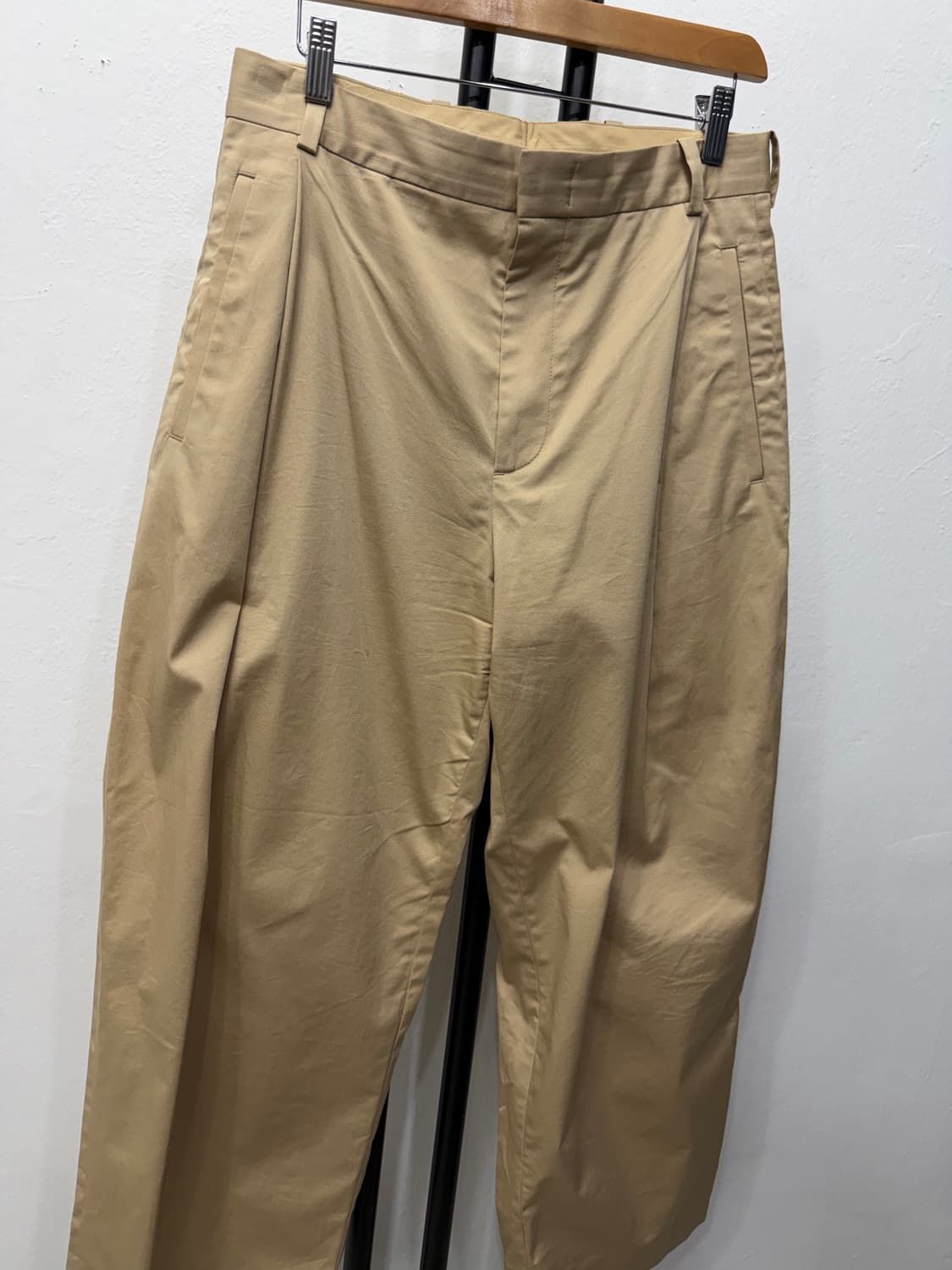 정품) COS 남성 베이지 와이드팬츠 44(30) 상품이미지2