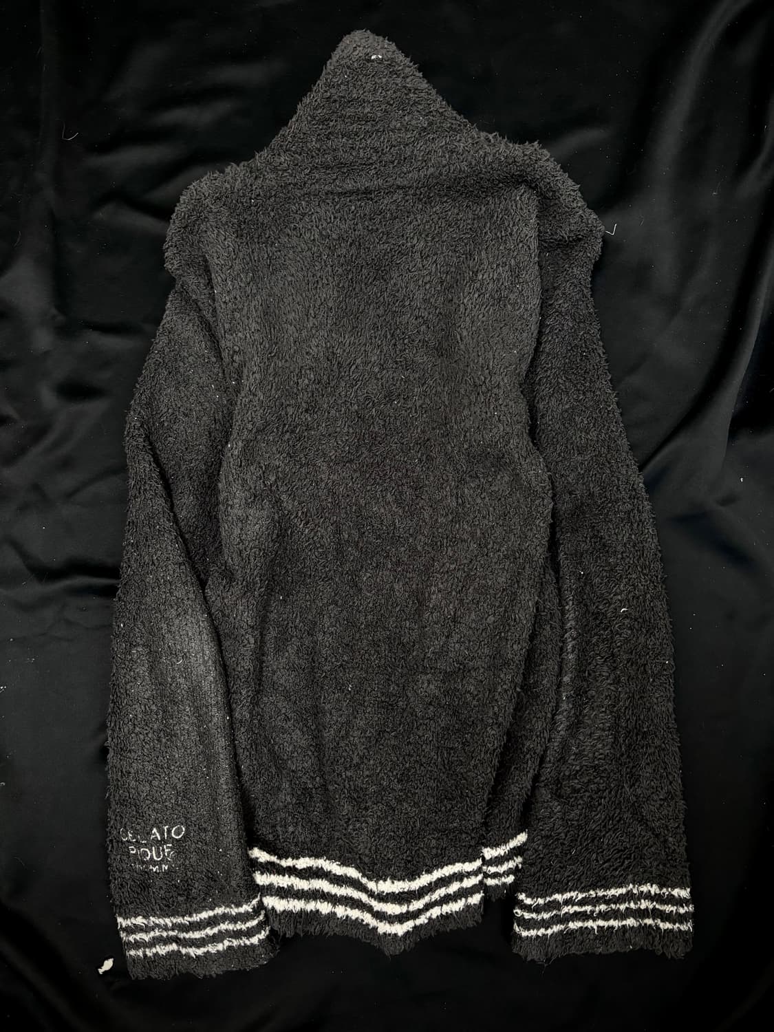 [GELATO PIQUE] Stipe Detail Grey Knit Ca 상품이미지9