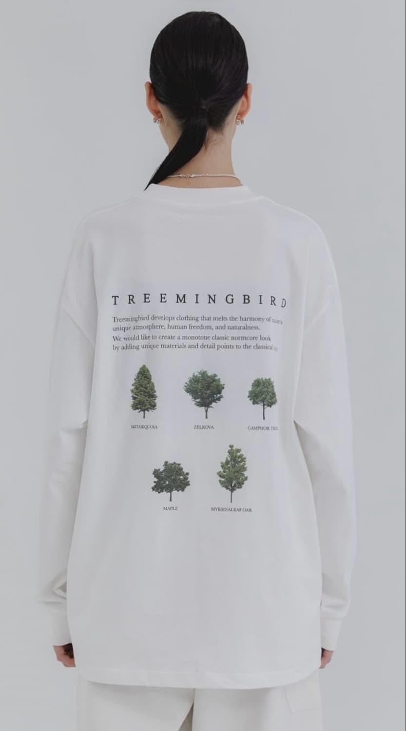 트리밍버드 트리 오버핏 롱슬리브 티셔츠 tree overfit 상품이미지4