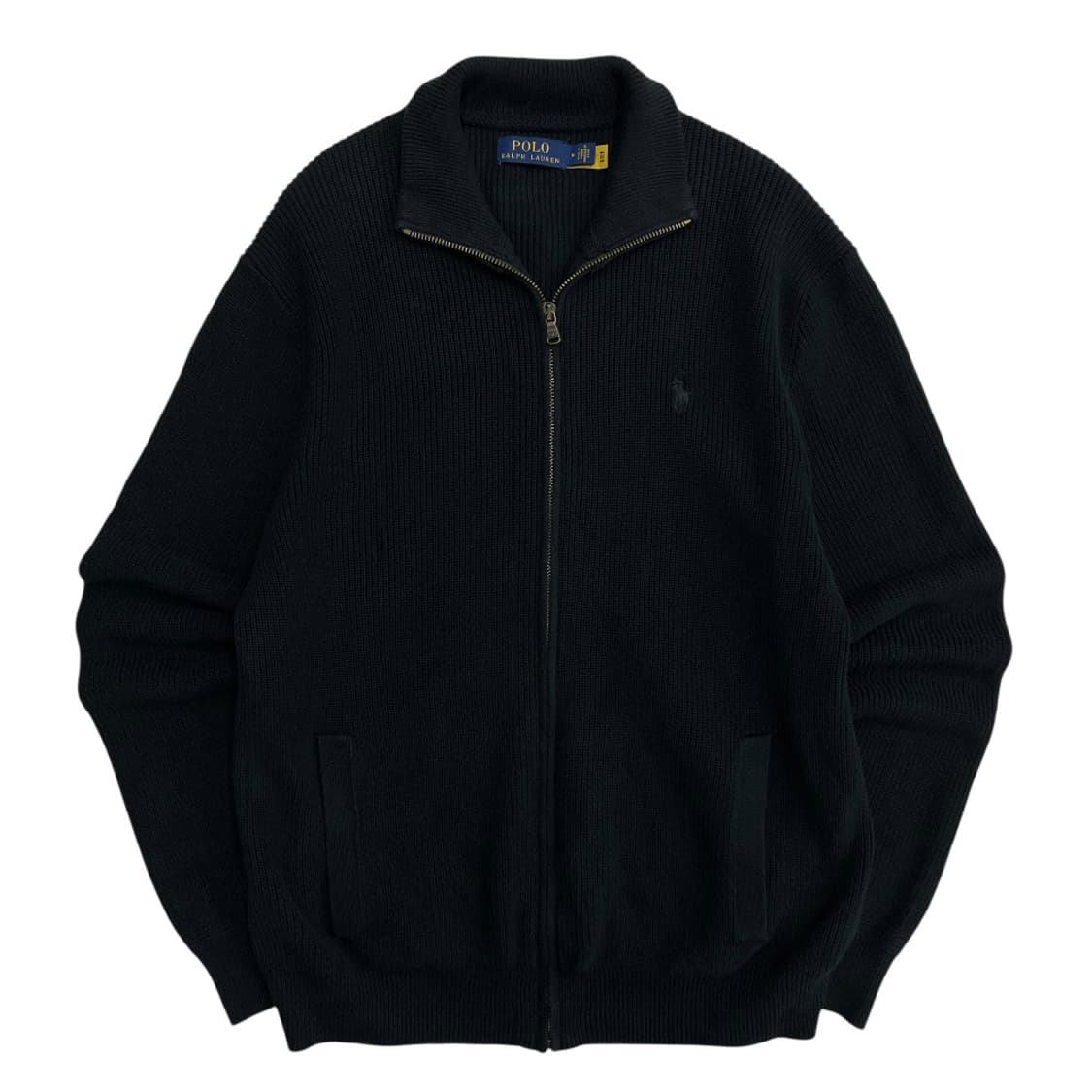 폴로 랄프로렌 블랙포니 블랙 니트 집업 M 상품이미지2