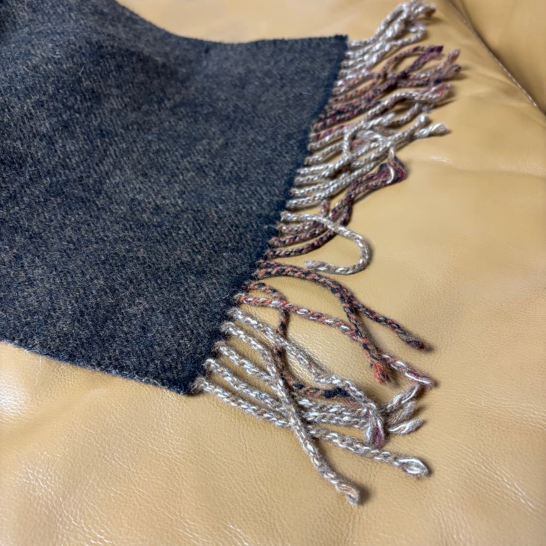 Beams 빔즈 플레이드 체크 브라운 머플러 목도리 (Brown) 상품이미지7