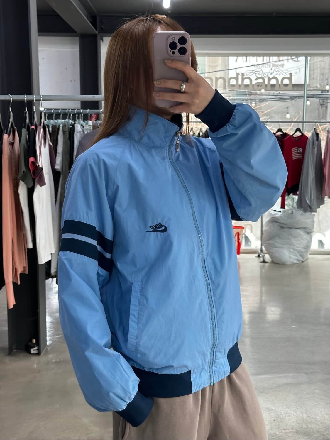 나이키 80s 올드스쿨 스우시 소라 트랙자켓 상품이미지3