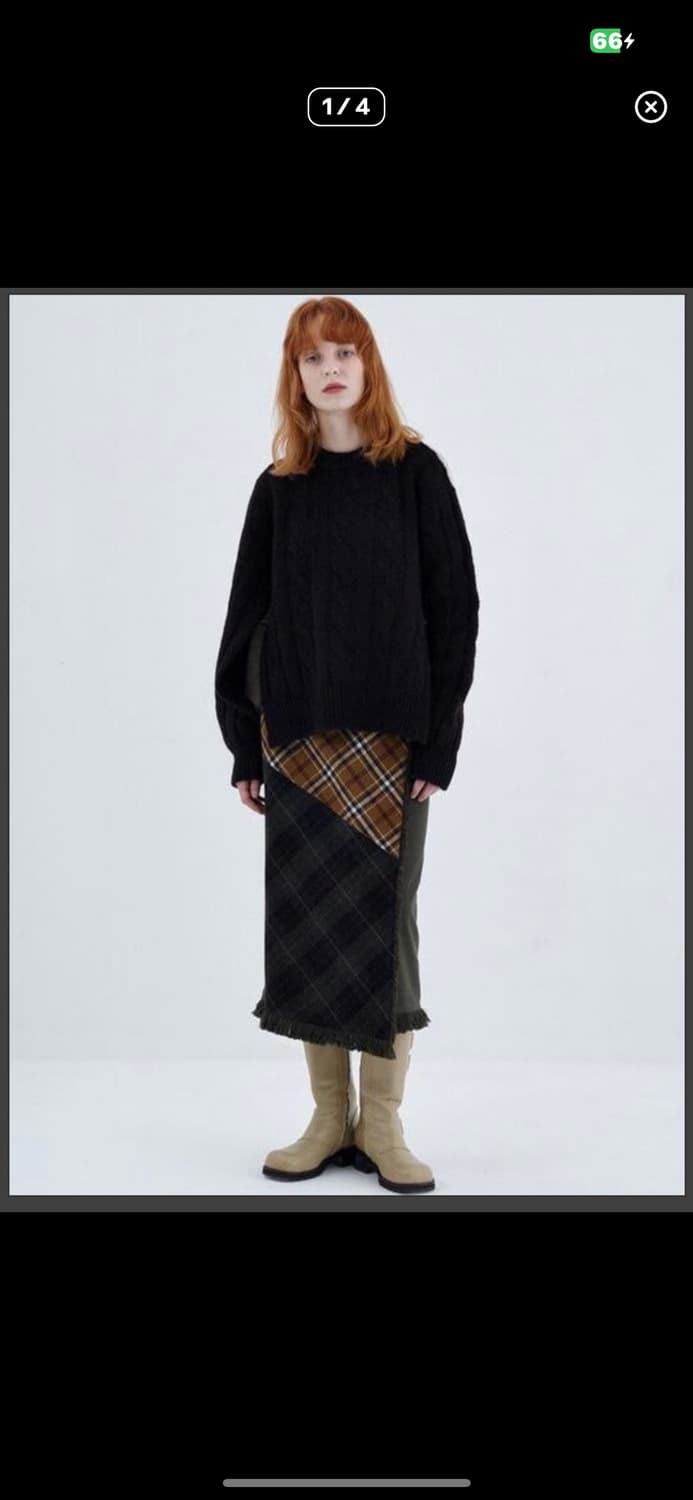 더오픈 YY 체크스커트 2사이즈 상품이미지4