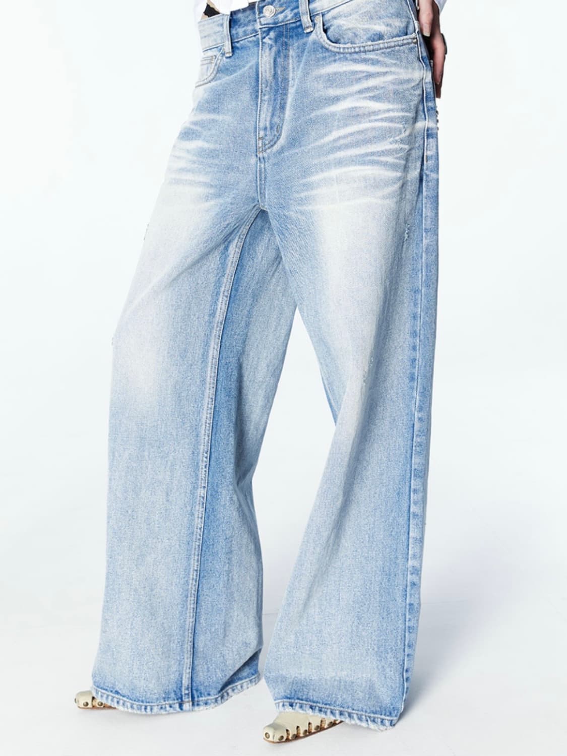 2000 아카이브스 스나이더 와이드 데님 (블루) 상품이미지2