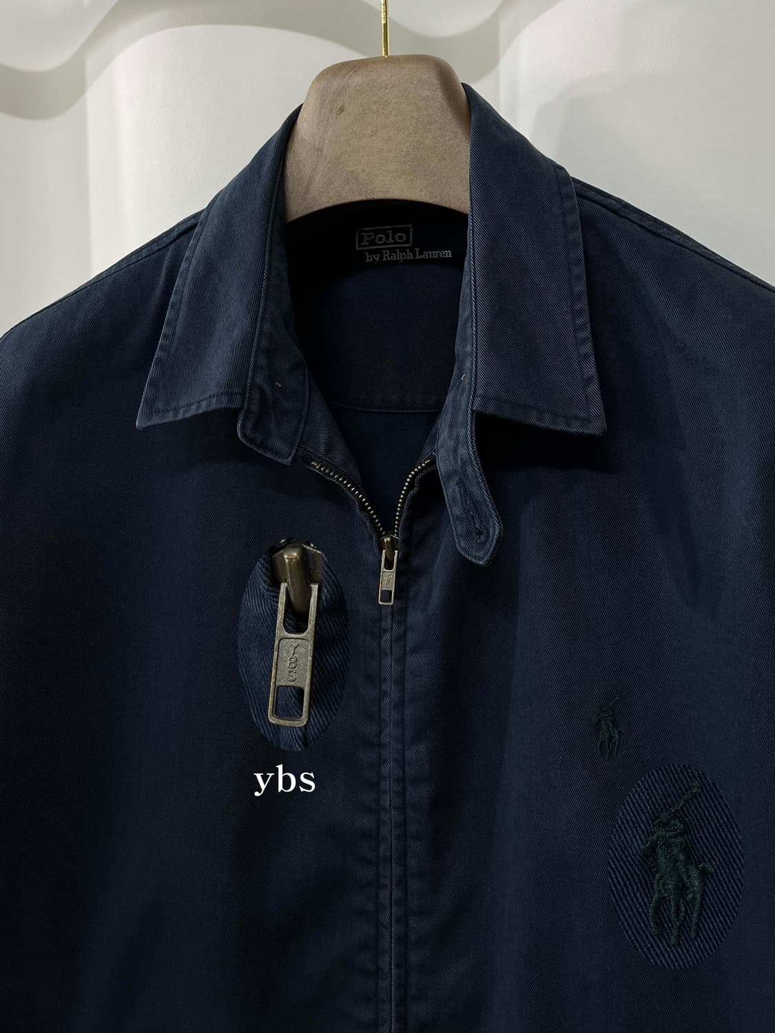 90's 폴로 랄프로렌 가먼트다이 네이비 베이포트 스윙탑 자켓 상품이미지4