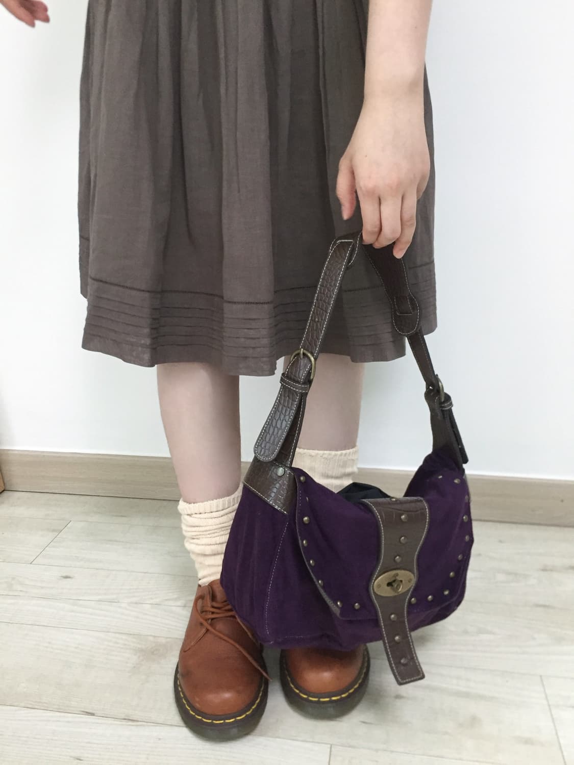 vintage velvet purple bag 상품이미지2