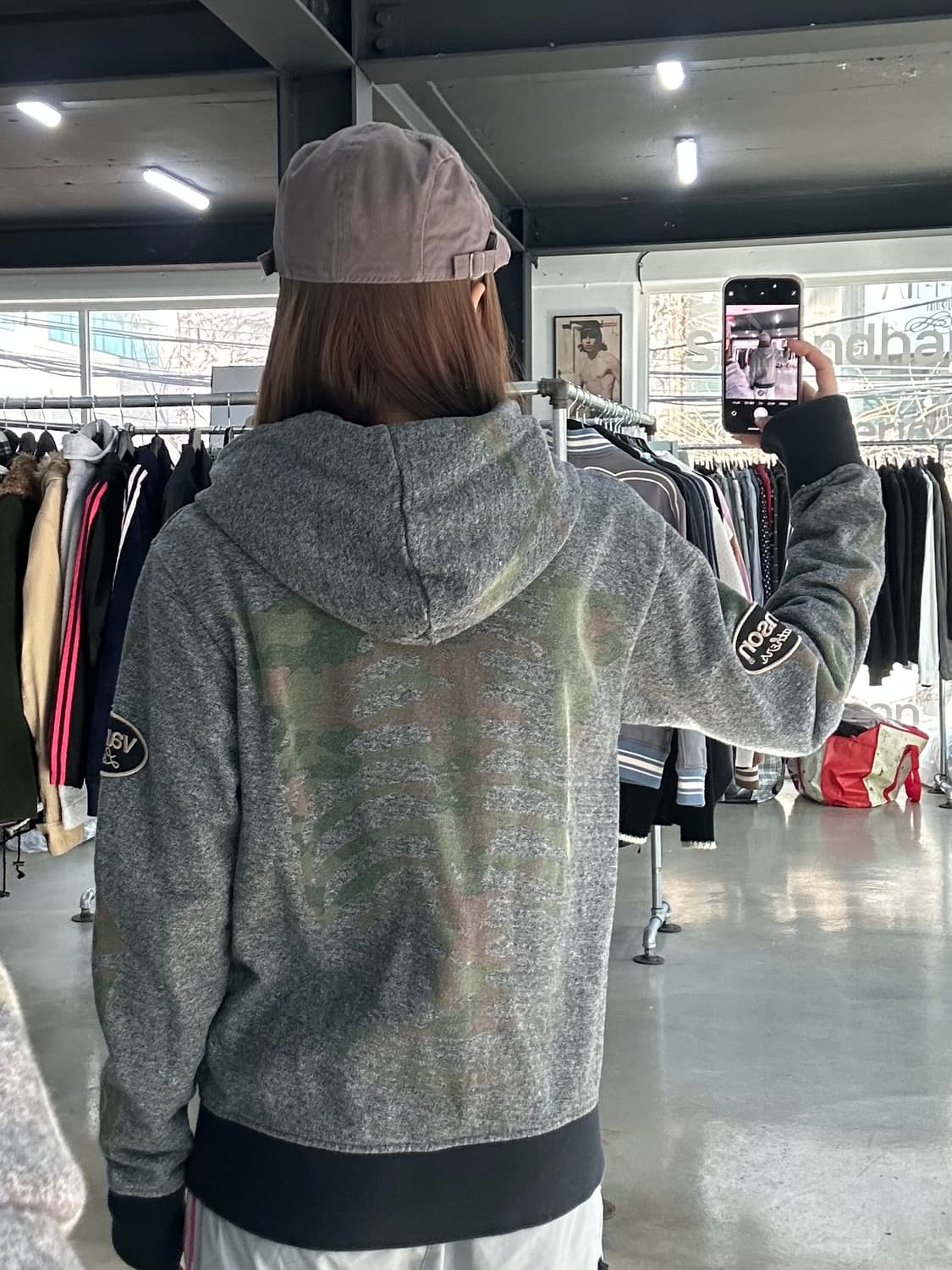 벤슨 카모 본 스켈레톤 후드집업 상품이미지3