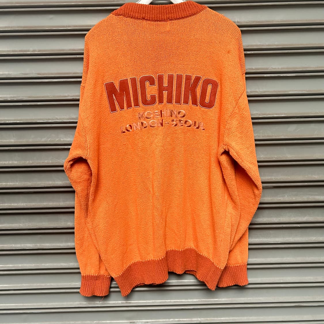 MICHIKO 오렌지 가디건 상품이미지4