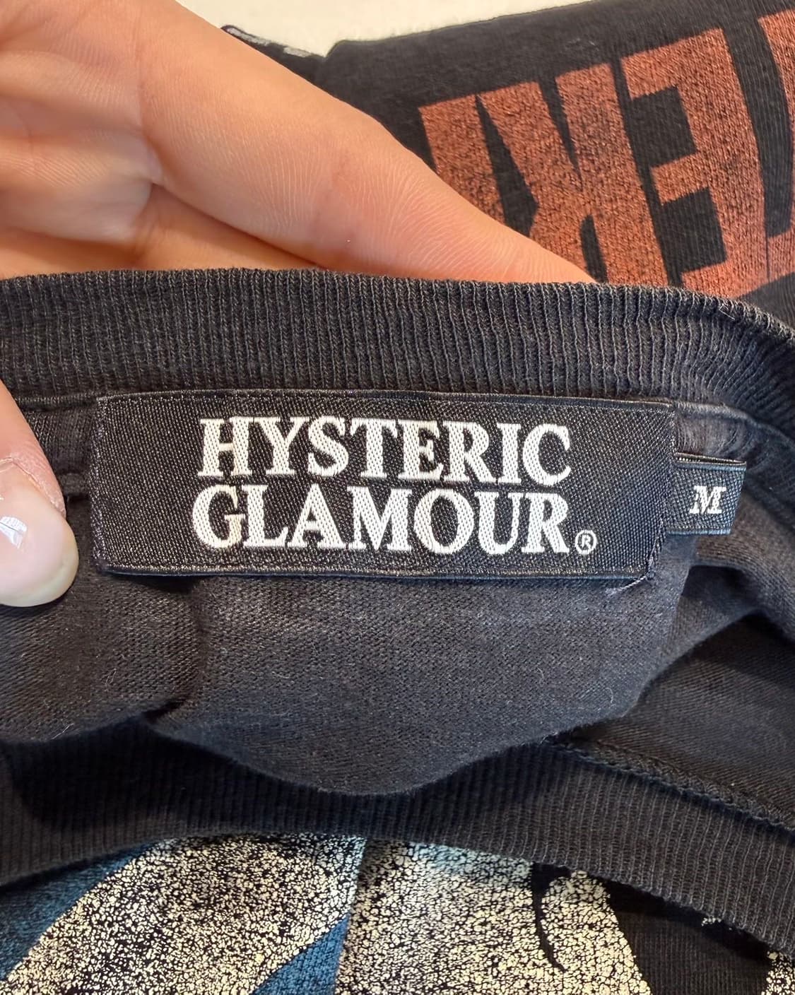 히스테릭 글래머 블랙 바이크걸 하프티  상품이미지8