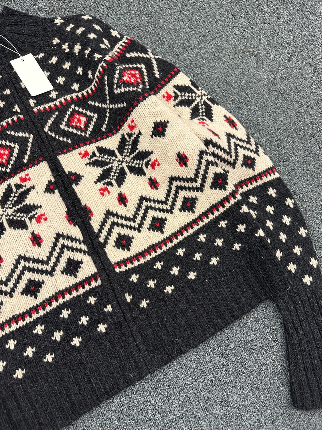 L) 오시코시 니트 집업 스웨터 상품이미지3