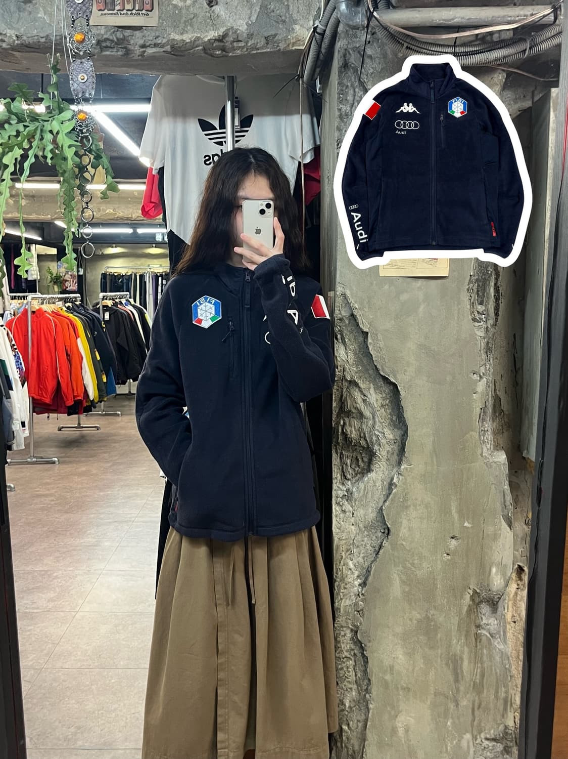 카파 이탈리아 아우디 플리스 자켓 네이비 M #csz1950 상품이미지1