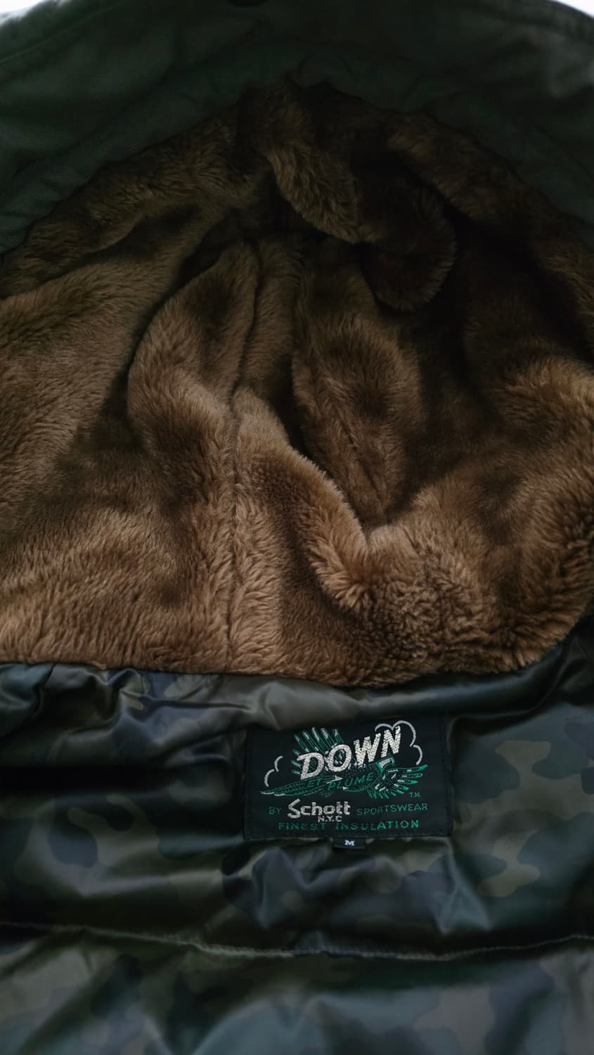 초레어) SCHOTT 쇼트 패딩 M 싸이즈 판매 합니다. 상품이미지2