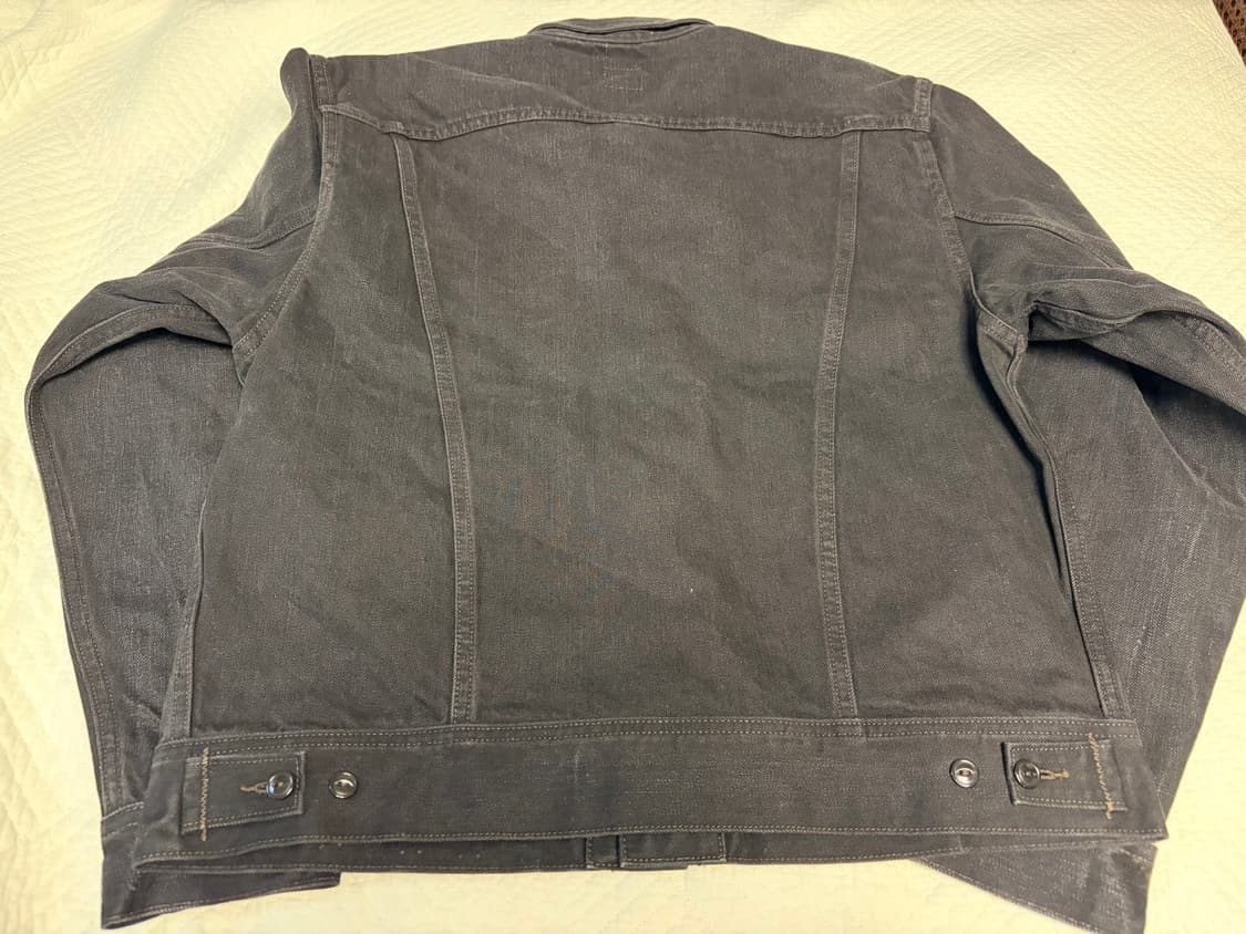 RRL LOT271 더블알엘 데님 트러커 자켓 블랙 L 상품이미지3