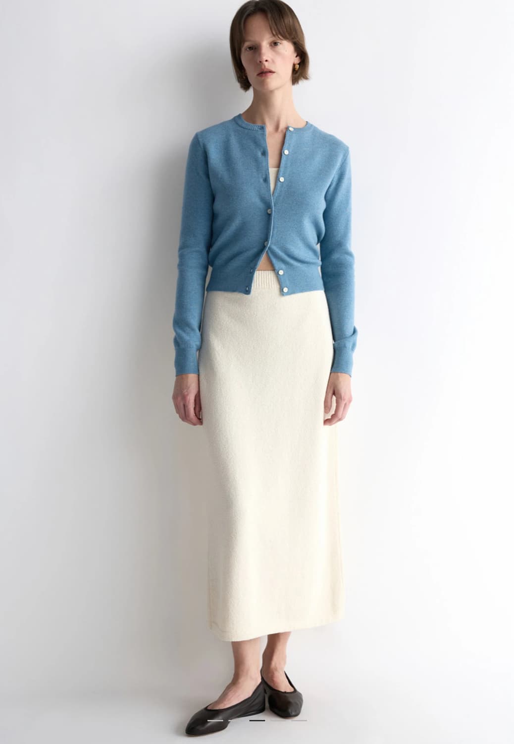 포터리 메리노울 라운드넥 가디건 상품이미지3