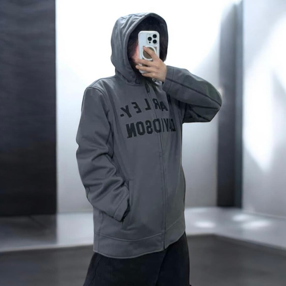 할리데이비슨 후드 바이커 자켓 상품이미지2