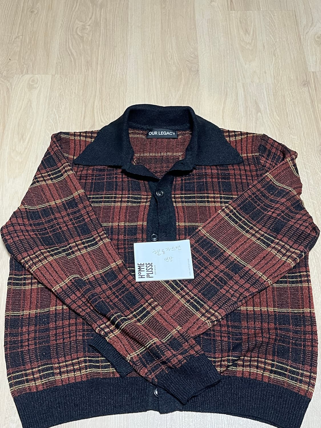 아워레가시 이브닝폴로 러스트 체크 상품이미지3