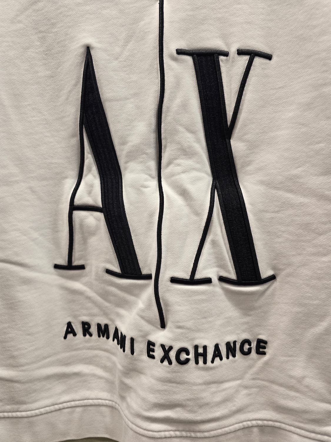 아르마니 익스체인지 화이트 맨투맨 티셔츠 S 상품이미지5