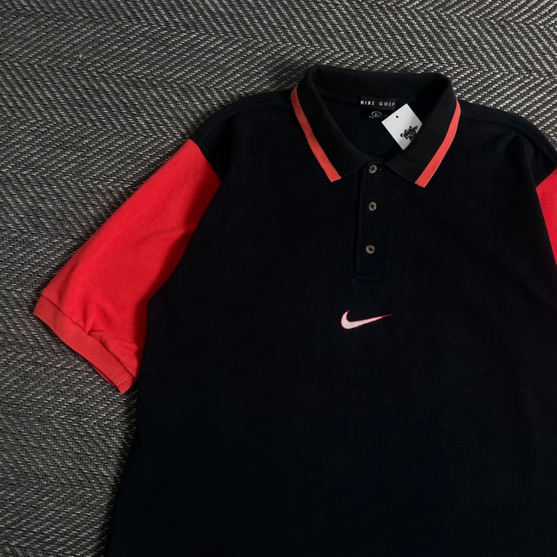 00s 나이키 센터 스우시 박시핏 카라 티셔츠o 3583 상품이미지3