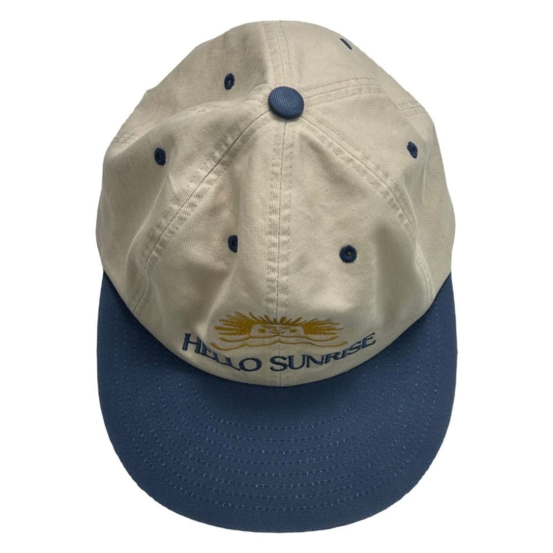 헬로 선라이즈  투 톤 워시드 OG 로고 6패널 캡 베이지&빈티지블루 상품이미지1