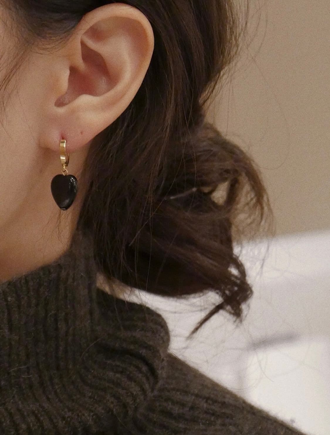 파르테즈 하트 골드 귀걸이 상품이미지1