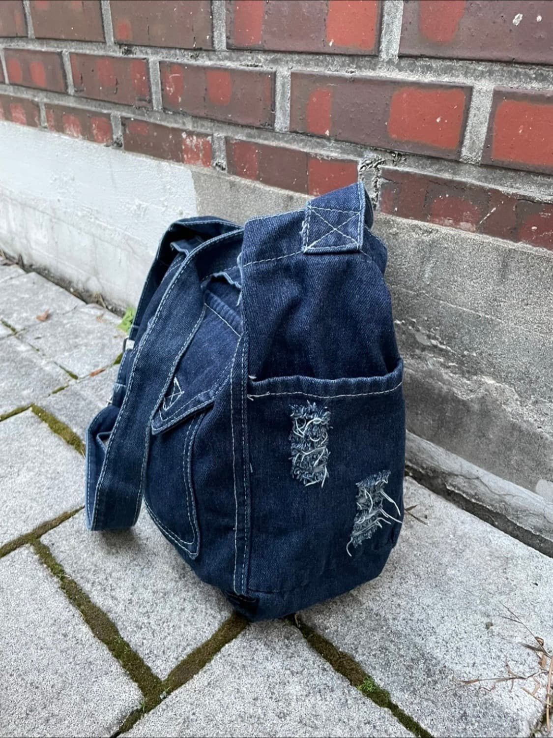 멀티포켓 데님 크로스백  상품이미지4