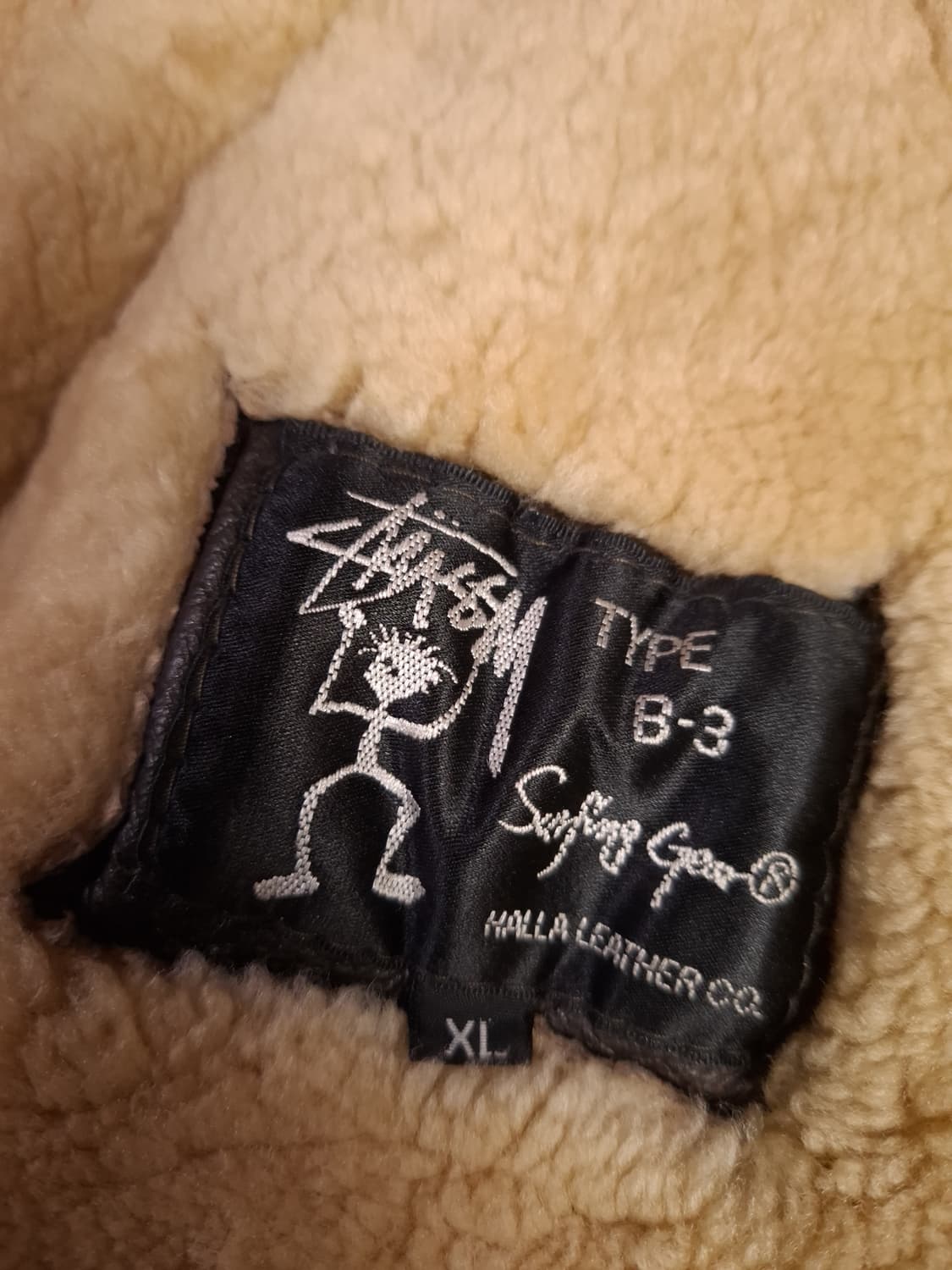 90's 빈티지 스투시 미공군 90's B-3 TYPE 항공무스탕 상품이미지5