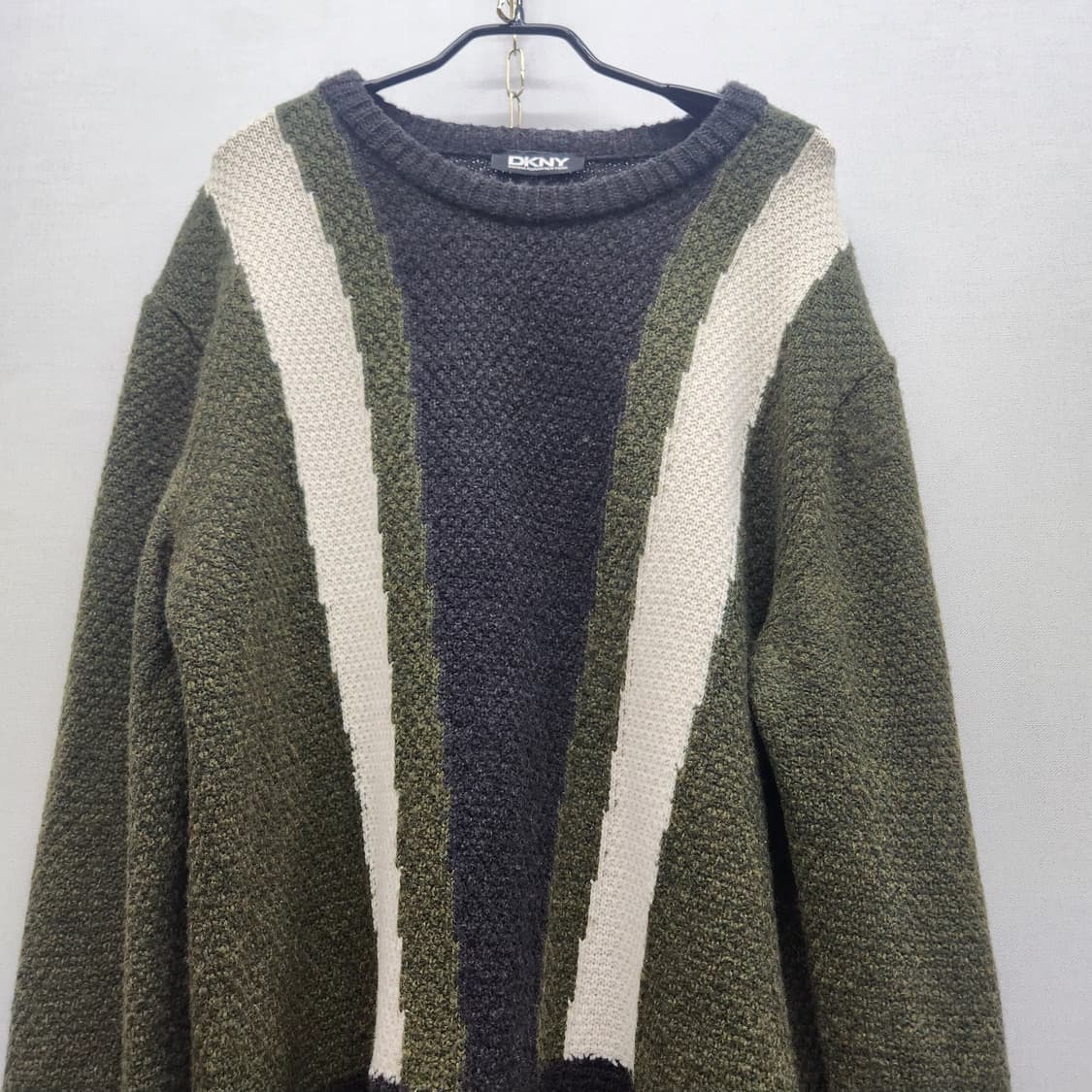 DKNY 멀티컬러 빈티지 니트 L(XL) 상품이미지3