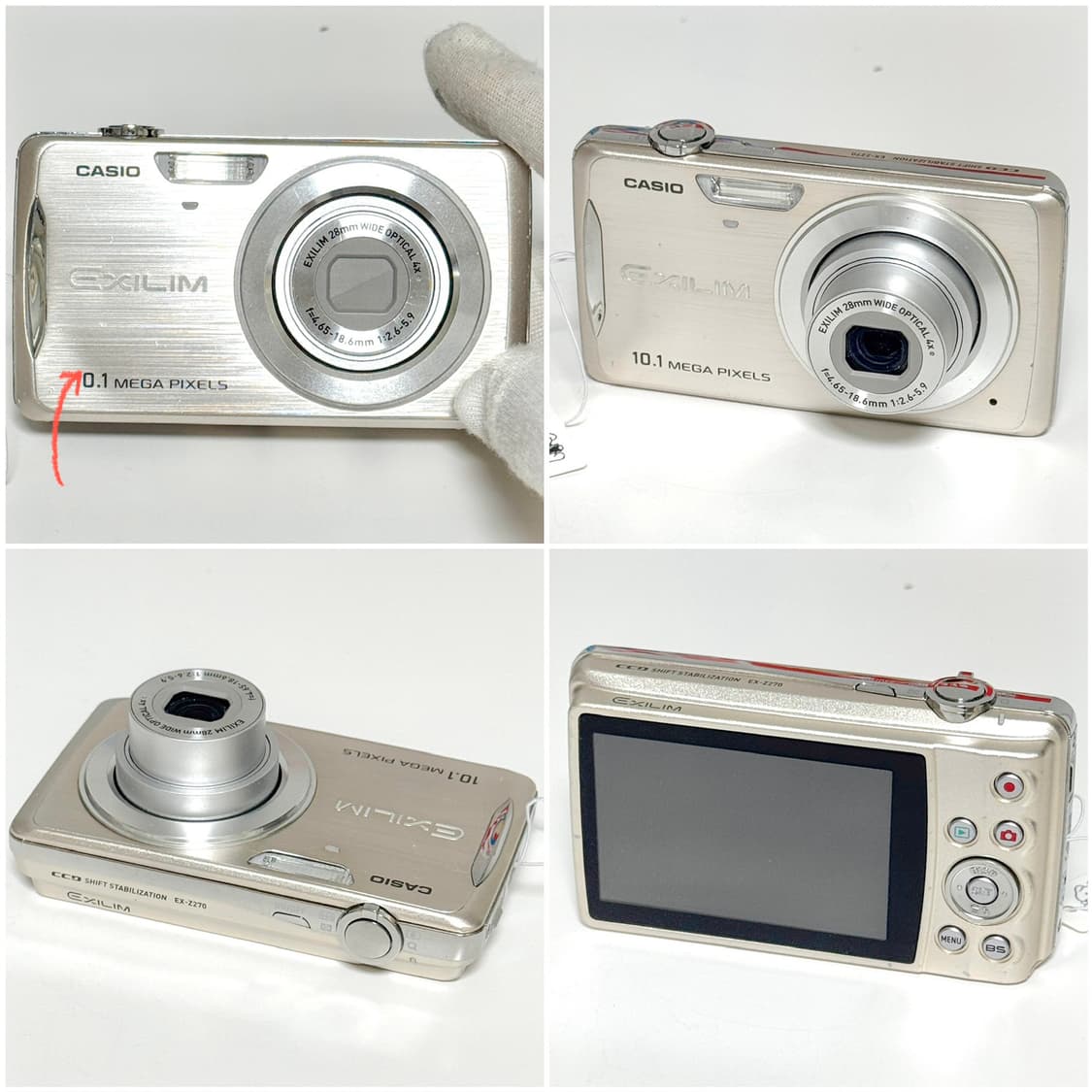 카시오 엑슬림 Z270 샴페인골드 빈티지디카 상품이미지4